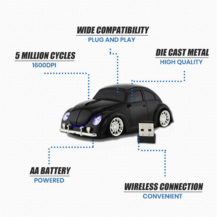 MicePlay 3D Classic Car Wireless Optical Mouse