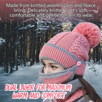 MaxCold 3PC Women’s Knitted Winter Scarf Set