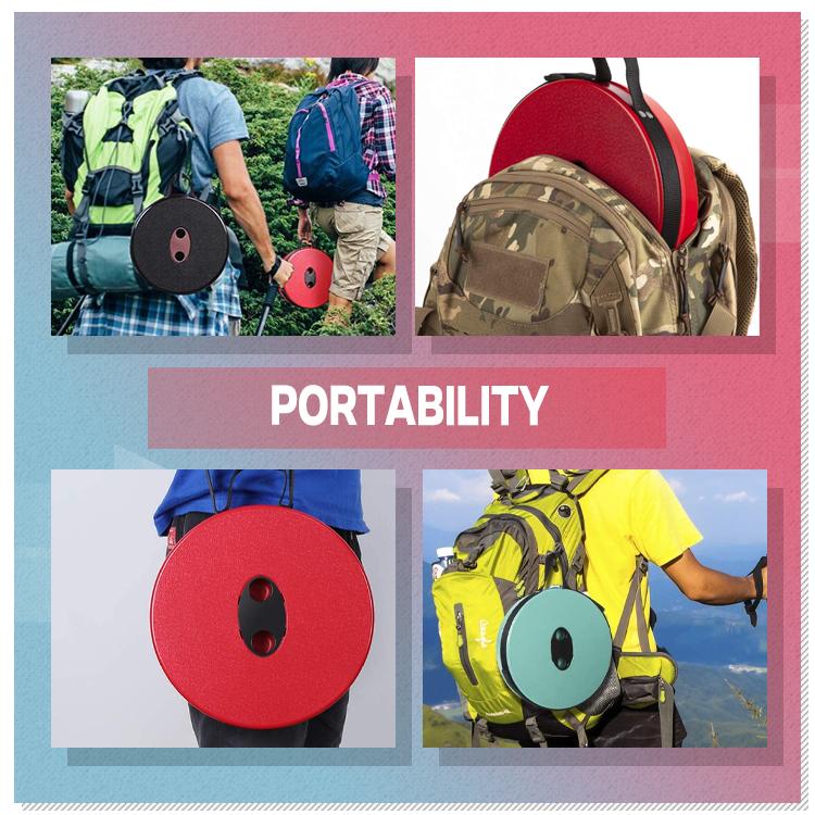 Retractable Outdoor Cylinder Disc Stool