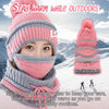 MaxCold 3PC Women’s Knitted Winter Scarf Set