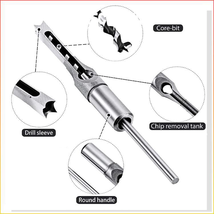 Square Hole Chisel Drill Bit