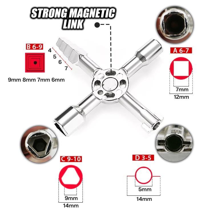 HMEB 10-in-1 Multifunction Cross Switch Key Wrench