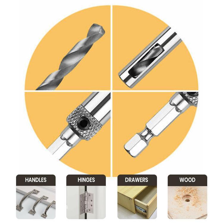 Self Centering Hinge Drill Bit