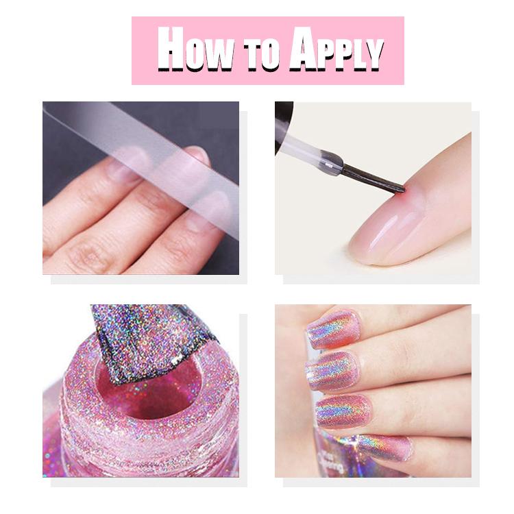 Holographic Laser Nail Polish