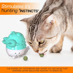Puffer Cat Toothbrush and Catnip Toy