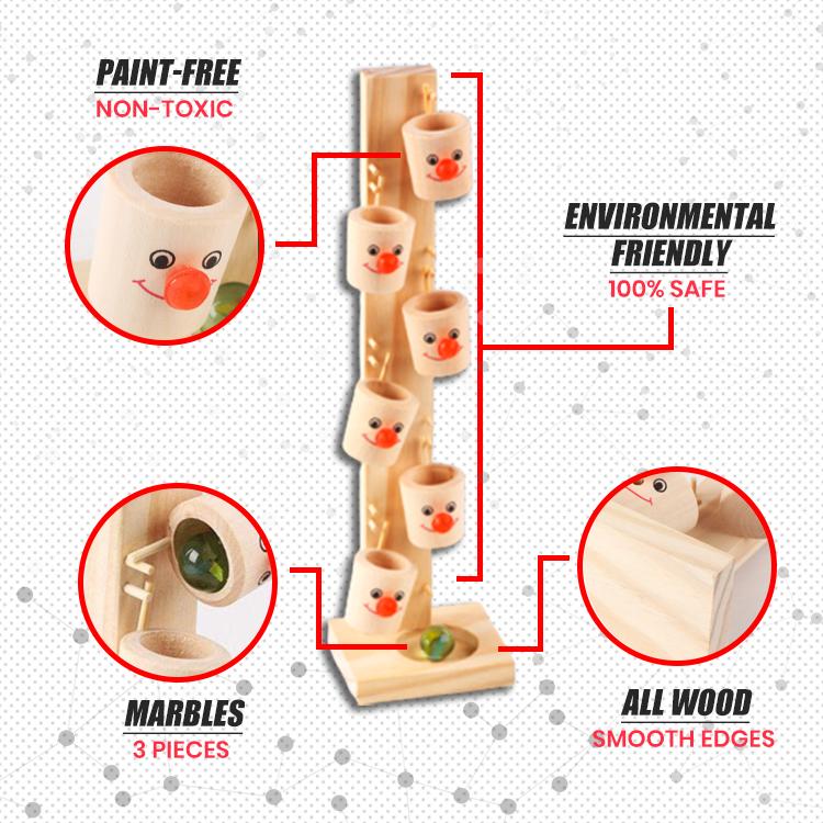 MarbleFun! Clown Wooden Tree Track