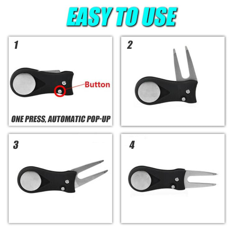 GolfFix Switchable Golf Divot Repair Tool