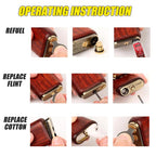 LuxLight Vintage Rosewood Wooden Lighter