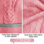 MaxCold 3PC Women’s Knitted Winter Scarf Set