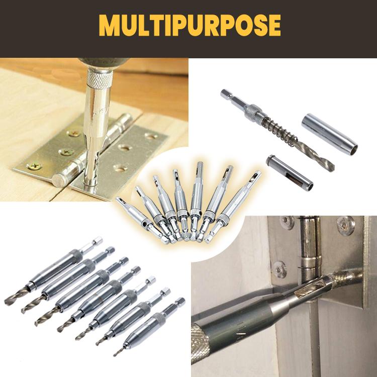 Self Centering Hinge Drill Bit