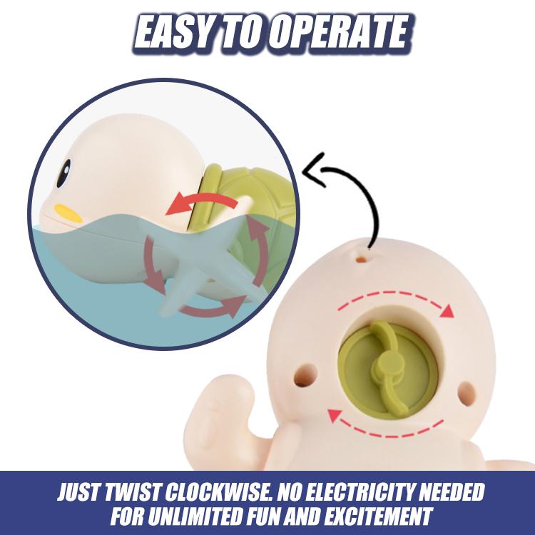 Cutesy Animal Clockwork Bath Toys