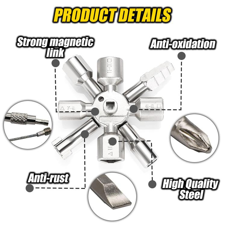 HMEB 10-in-1 Multifunction Cross Switch Key Wrench