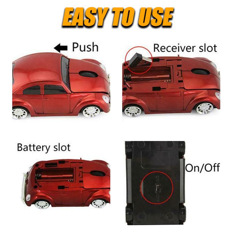 MicePlay 3D Classic Car Wireless Optical Mouse