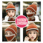 MaxCold 3PC Women’s Knitted Winter Scarf Set