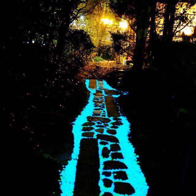 Glow-in-the-Dark Garden Pebbles