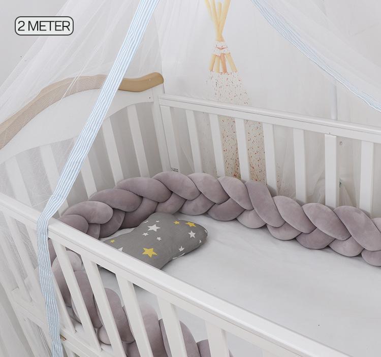 Braided Baby Crib Bumper