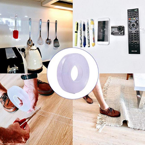 Reusable Double-Sided Gel Sticky Tape