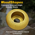 WoodShapes Concave Grooved Angle Grinder Stone