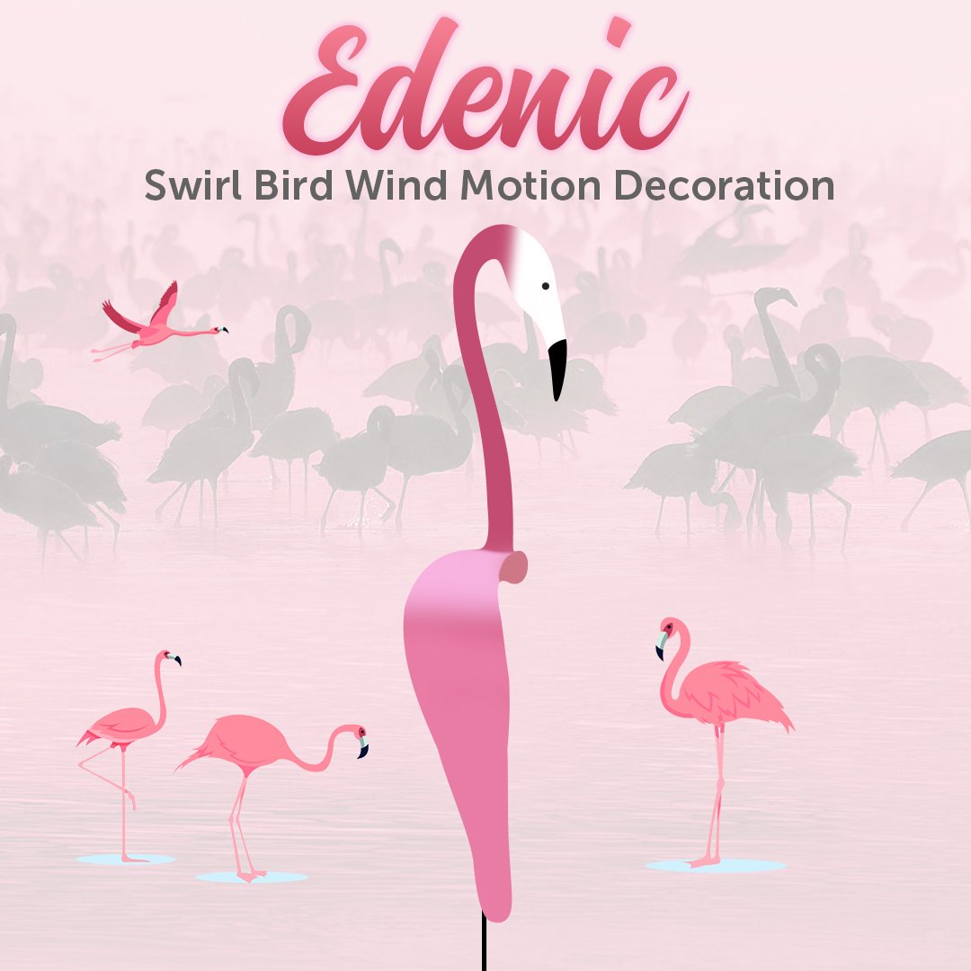 EDENIC Swirl Bird Wind Motion Decoration