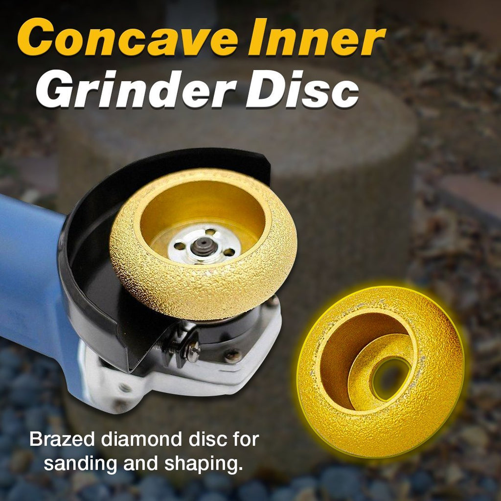 WoodShapes Concave Grooved Angle Grinder Stone