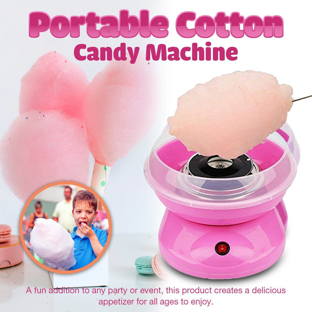 SweetSnax™️ Mini Cotton Candy Machine