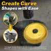 WoodShapes Concave Grooved Angle Grinder Stone