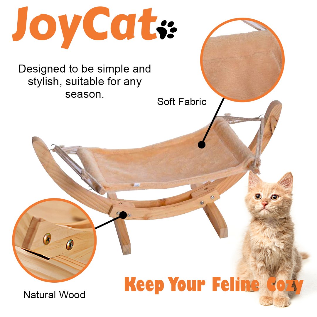 JOYCAT Modern Wood Cat Hammock