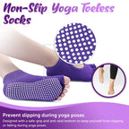 YogaYoga Non-Slip Toeless Yoga Slipper Socks
