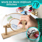 TY Adjustable Wooden Embroidery Stitching Frame