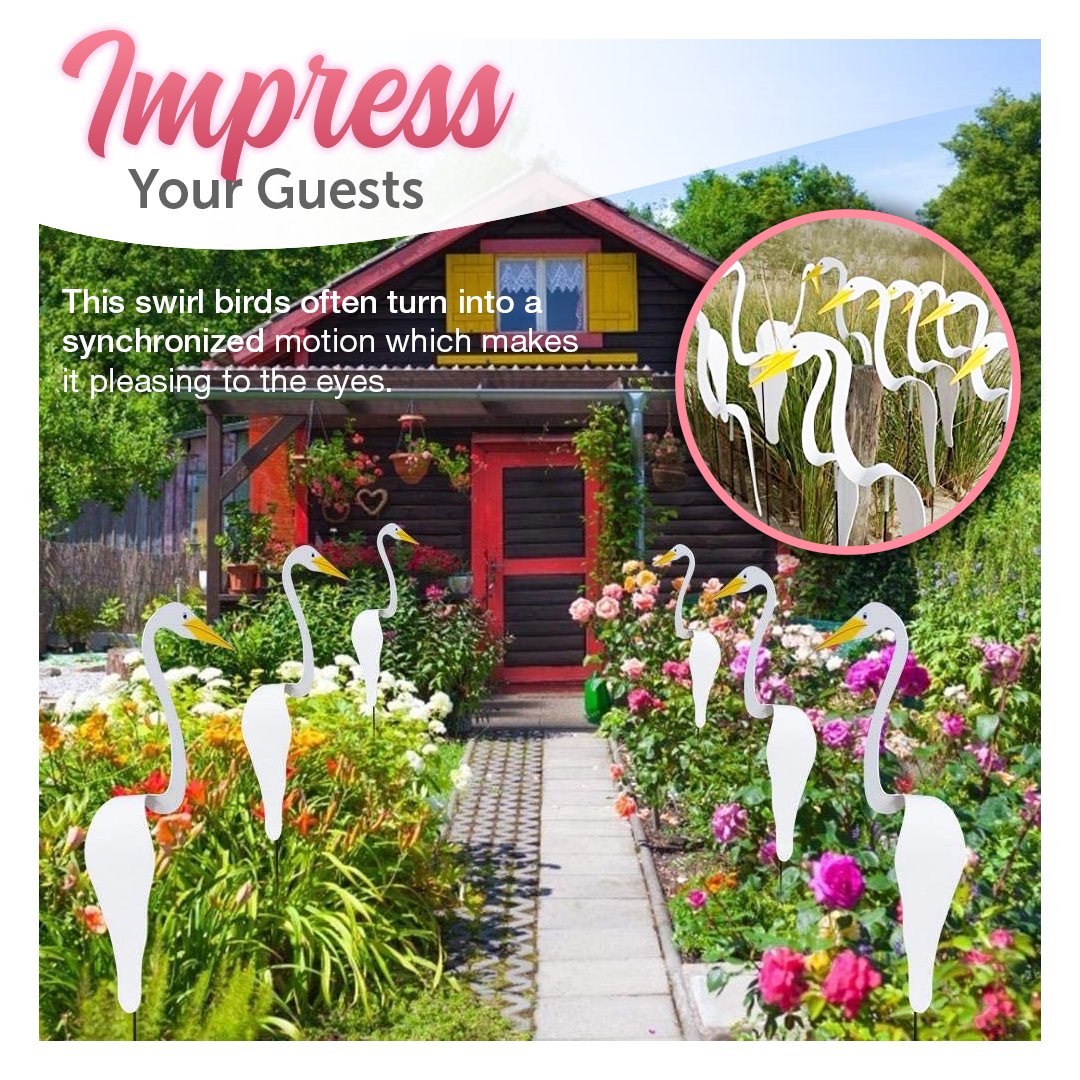 EDENIC Swirl Bird Wind Motion Decoration