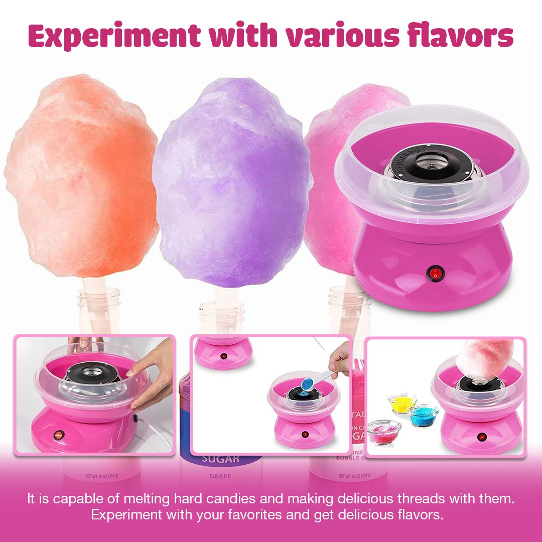 SweetSnax™️ Mini Cotton Candy Machine