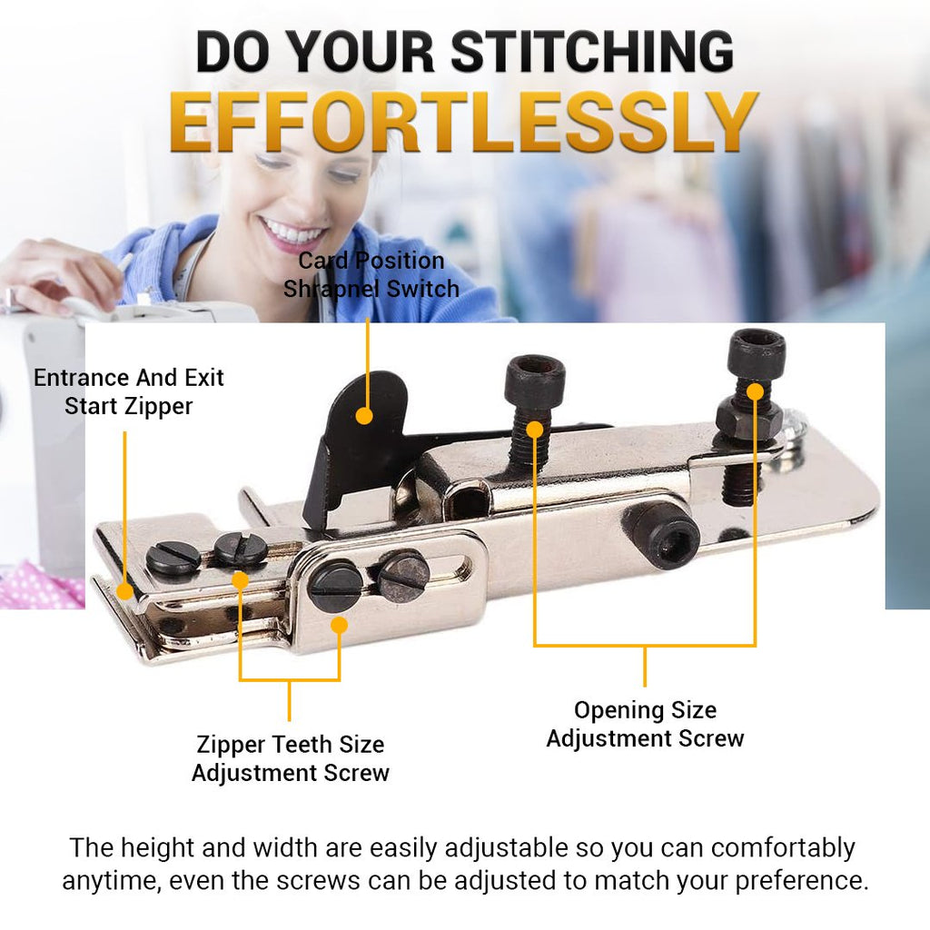 HJ Line Positioning Zipper Foot