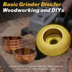 WoodShapes Concave Grooved Angle Grinder Stone