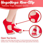 YogaYoga Non-Slip Toeless Yoga Slipper Socks