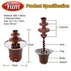 YUM™️ Three-layer Mini Chocolate Fountain