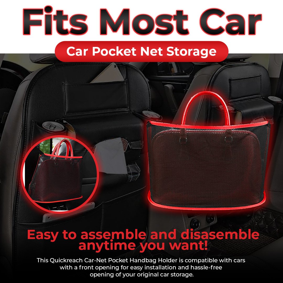 QuickReach Car-Net Pocket Handbag Holder
