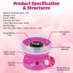 SweetSnax™️ Mini Cotton Candy Machine