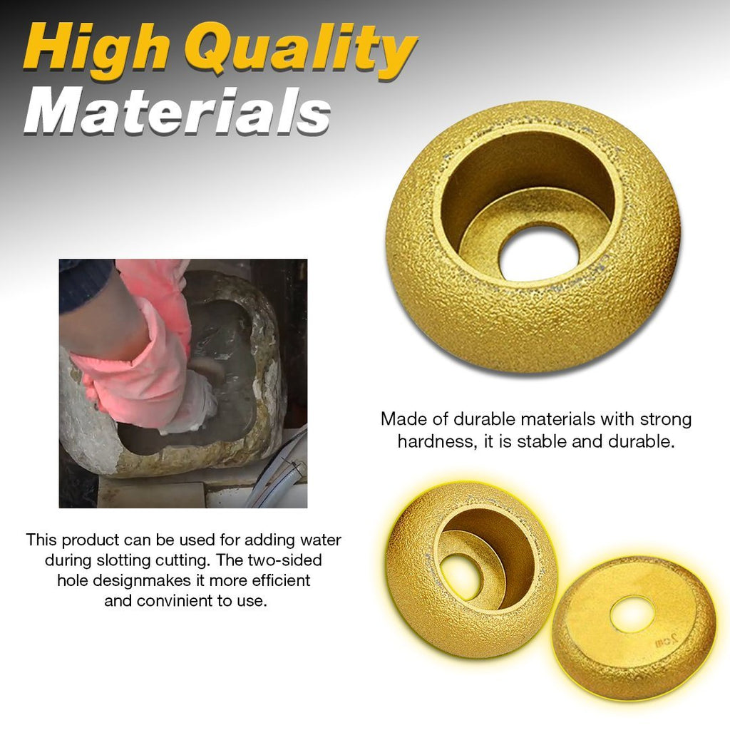 WoodShapes Concave Grooved Angle Grinder Stone