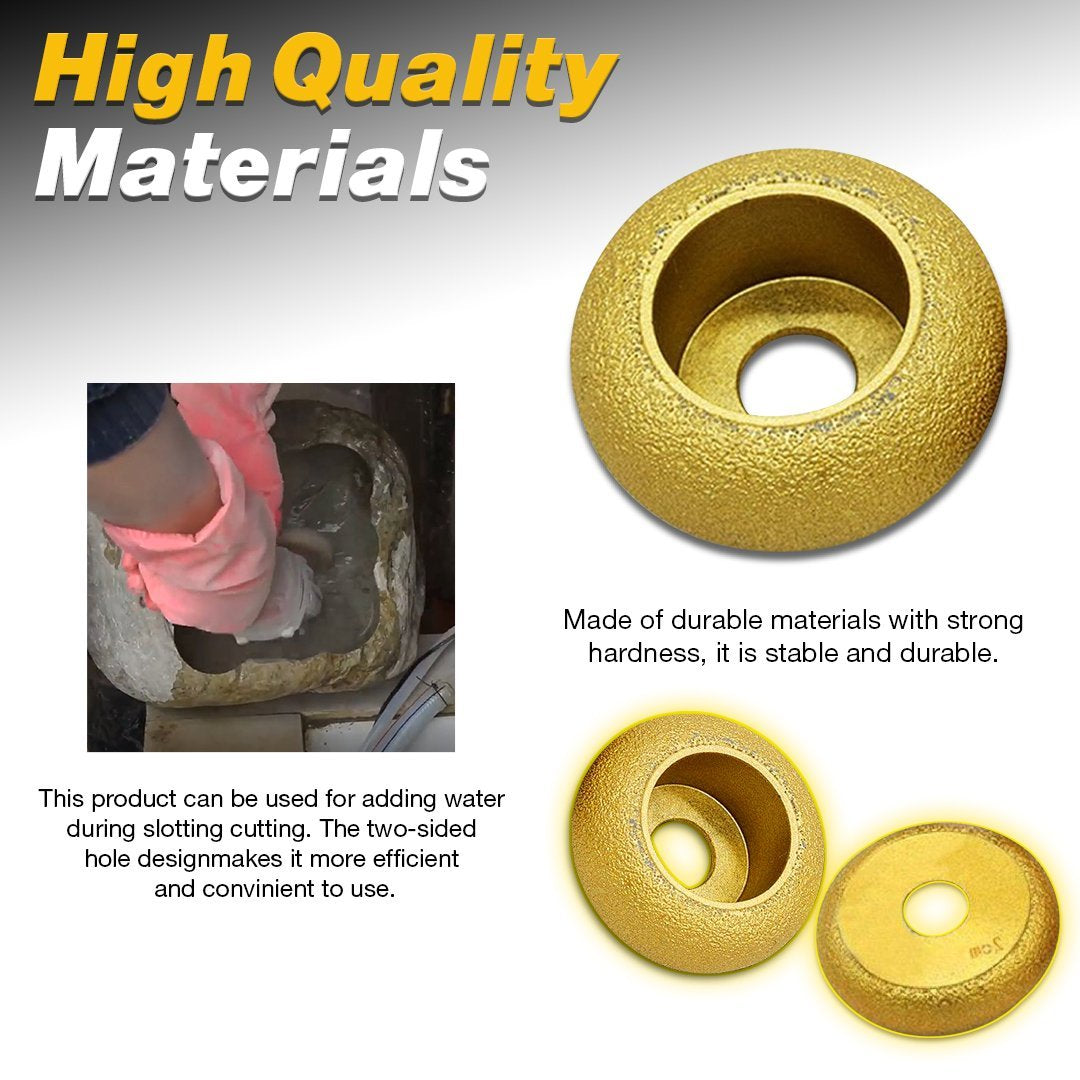 WoodShapes Concave Grooved Angle Grinder Stone