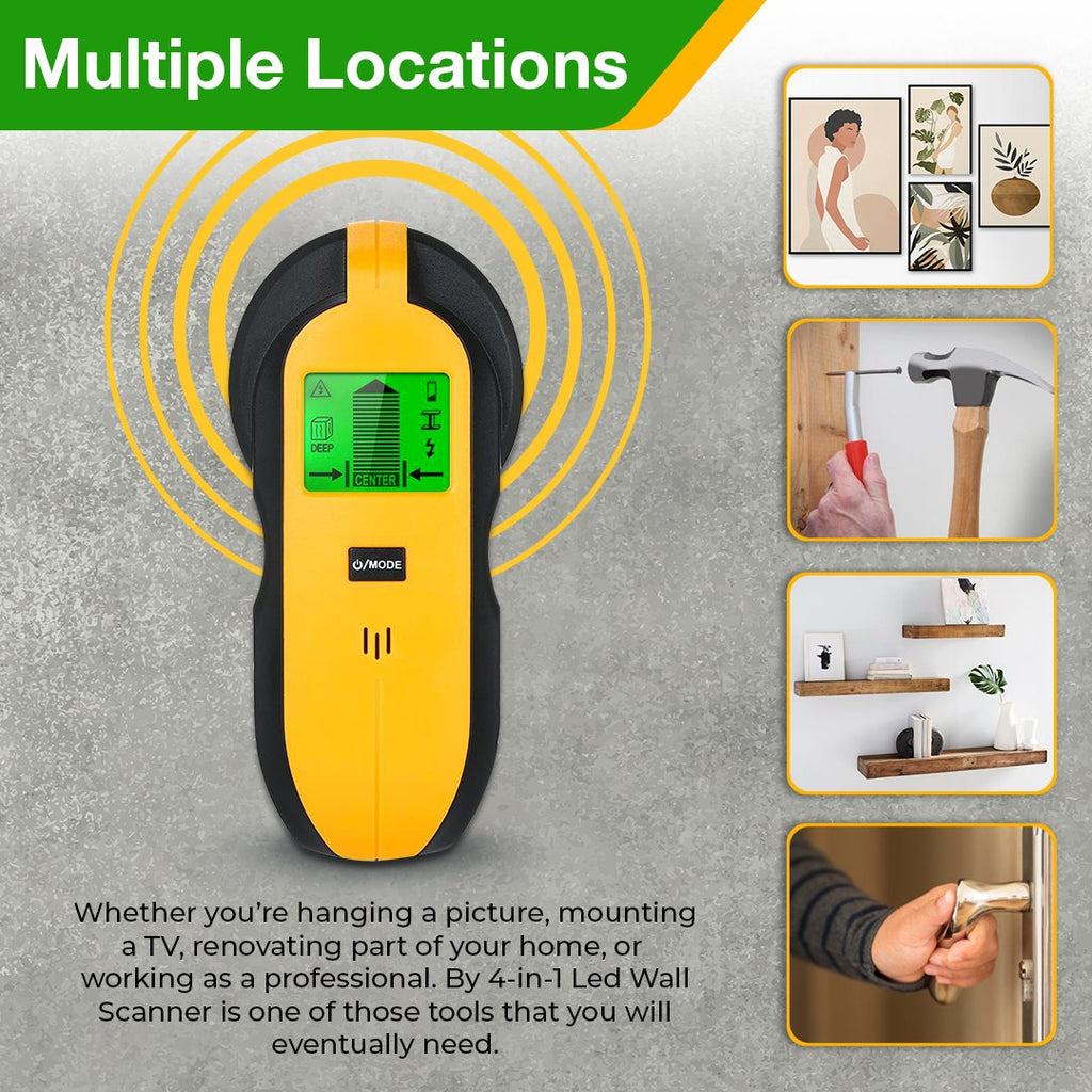 BY 4-in-1 LED Wall Scanner