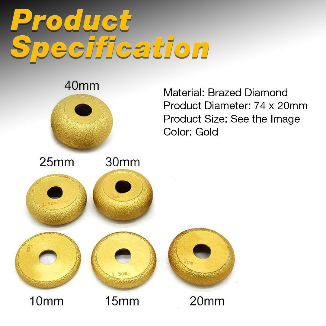 WoodShapes Concave Grooved Angle Grinder Stone