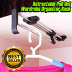 Retractable Pull Out Wardrobe Organizer Rack