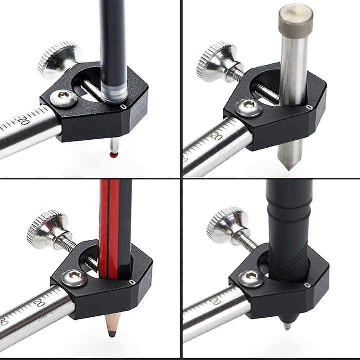 Carpenter Straight Line and Arc Curve Measuring Marker