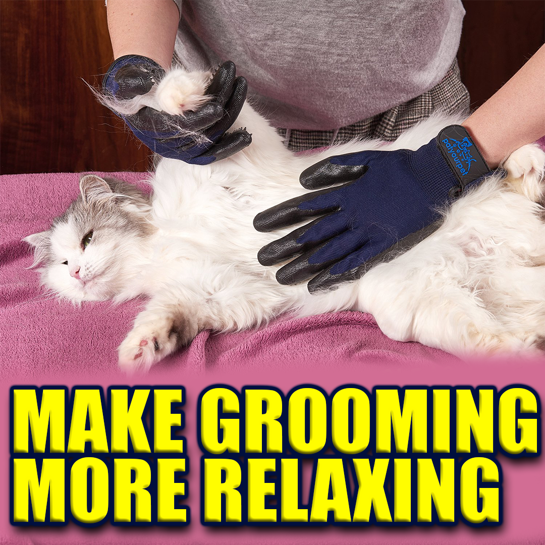 Pet Grooming Gloves for Dogs, Cats and Horses