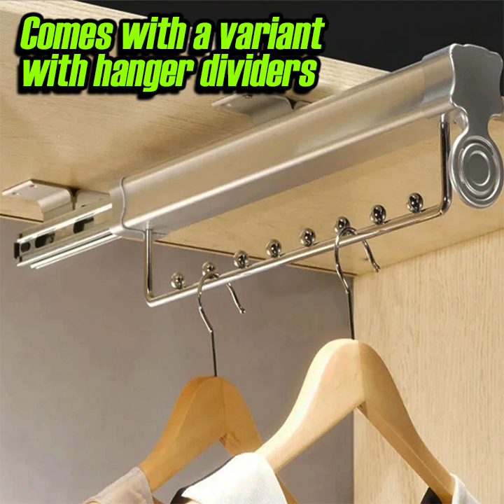 Retractable Pull Out Wardrobe Organizer Rack