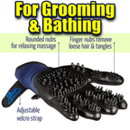 Pet Grooming Gloves for Dogs, Cats and Horses