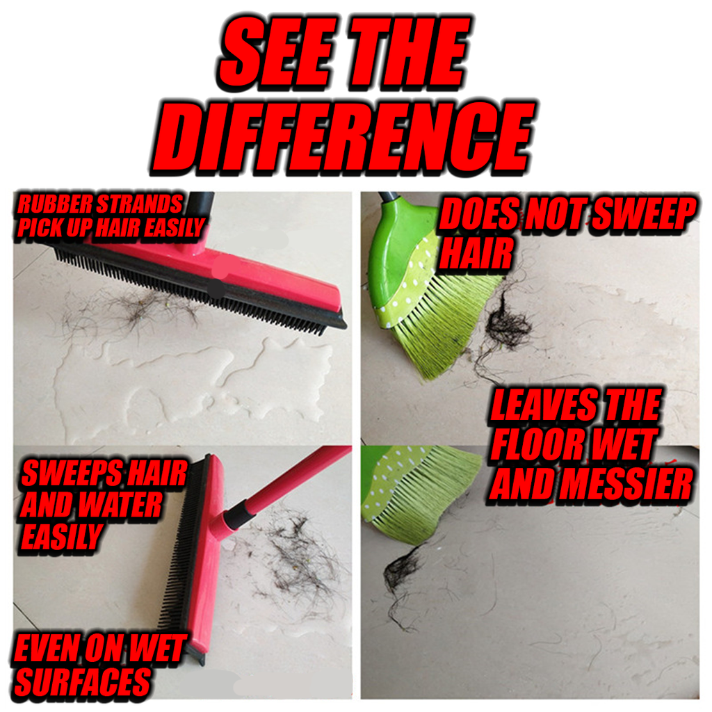 Rubber Hair Dust Broom