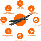 Ceramic Tourmaline Ionic Flat Iron Hair Straightener