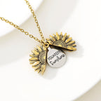 "You Are My Sunshine" Sunflower Necklace