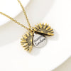 &quot;You Are My Sunshine&quot; Sunflower Necklace